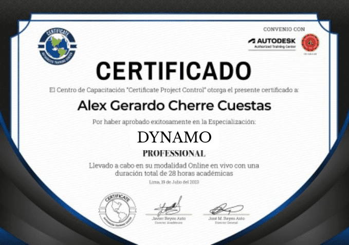Certificate Project Control